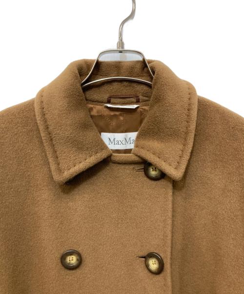 MaxMara（マックスマーラ）MaxMara (マックスマーラ) ウールカシミヤダブルコート ブラウン サイズ:40の古着・服飾アイテム
