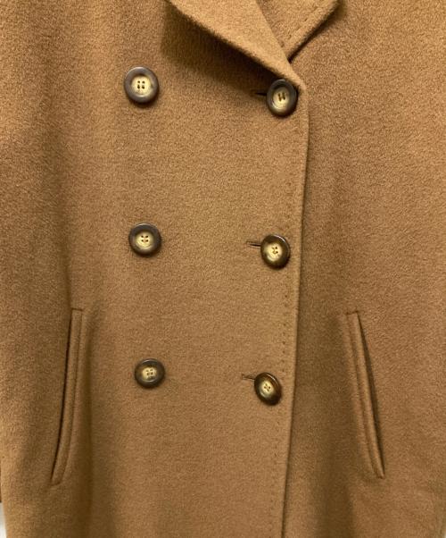 MaxMara（マックスマーラ）MaxMara (マックスマーラ) ウールカシミヤダブルコート ブラウン サイズ:40の古着・服飾アイテム