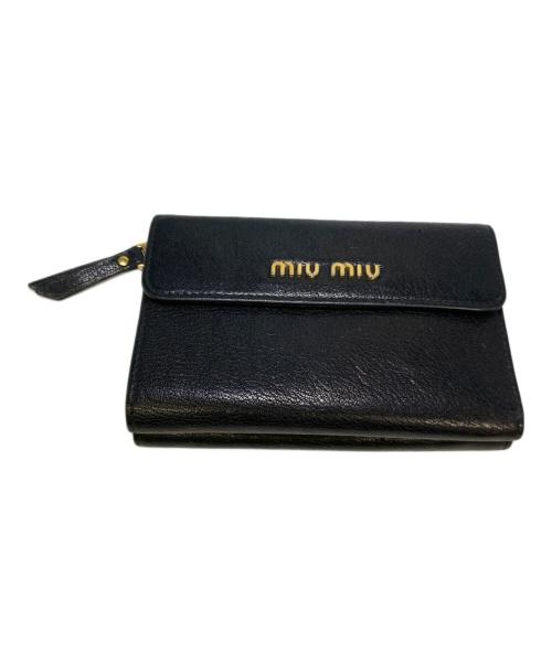 MIU MIU（ミュウミュウ）MIU MIU (ミュウミュウ) 財布 ブラックの古着・服飾アイテム