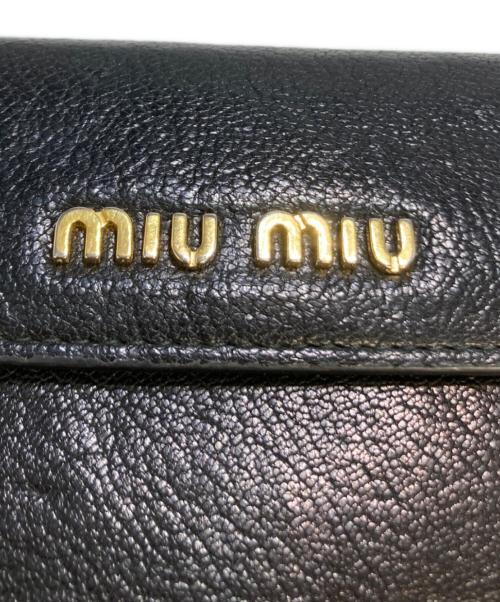 MIU MIU（ミュウミュウ）MIU MIU (ミュウミュウ) 財布 ブラックの古着・服飾アイテム