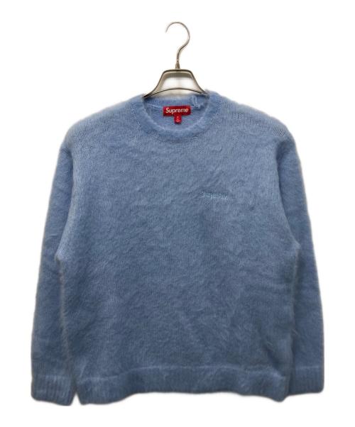 SUPREME（シュプリーム）Supreme (シュプリーム) Brushed Mohair Sweater ブルー サイズ:Mの古着・服飾アイテム