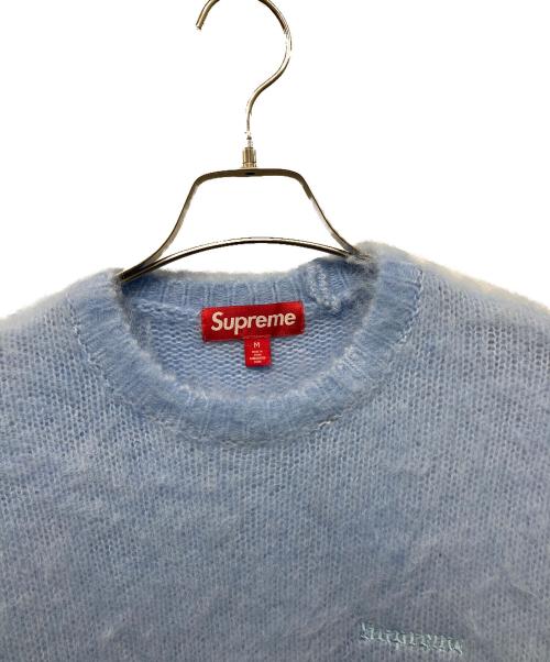 SUPREME（シュプリーム）Supreme (シュプリーム) Brushed Mohair Sweater ブルー サイズ:Mの古着・服飾アイテム