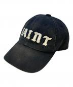 SAINT MICHAELセントマイケル）の古着「SAINT 6PANEL CAP」｜ブラック