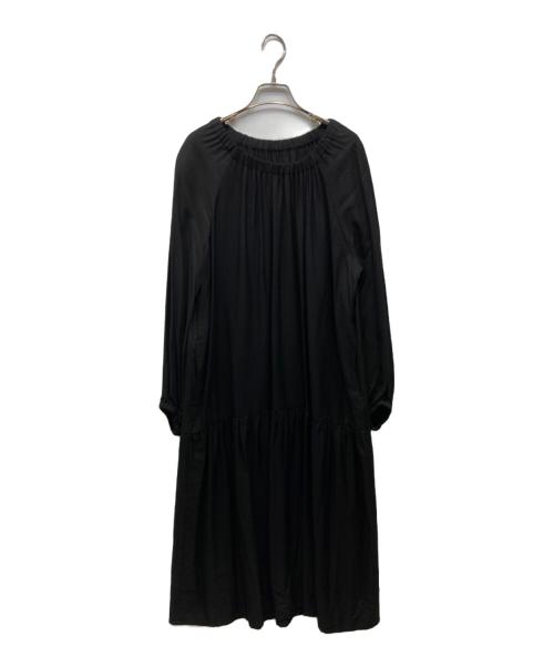 EVERYDAY I LIKE.（エヴリデイ アイ ライク）EVERYDAY I LIKE. (エヴリデイ アイ ライク) レーヨンシルクワンピース ブラック サイズ:FREEの古着・服飾アイテム