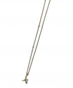 ageteアガット）の古着「イニシャルR チェーンネックレス」｜ゴールド