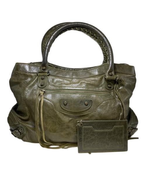 BALENCIAGA（バレンシアガ）BALENCIAGA (バレンシアガ) ザ・パース ハンドバッグ カーキの古着・服飾アイテム
