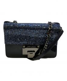 JIMMY CHOO（ジミーチュウ）の古着「レベルソフトミニチェーンショルダーバッグ」｜ブルー