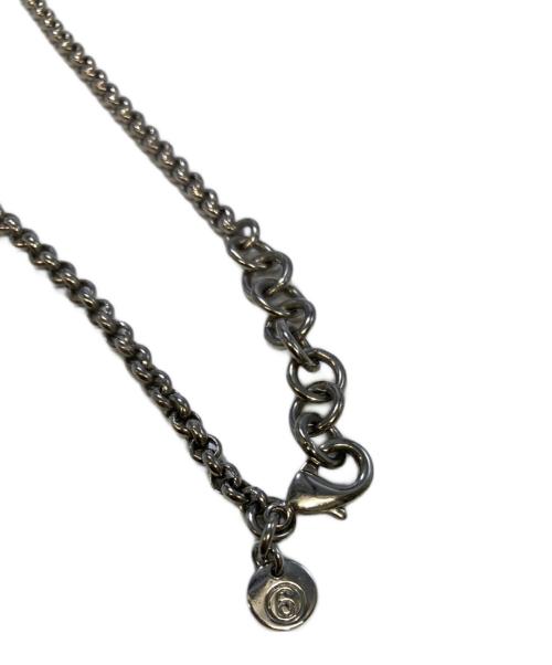 MM6 Maison Margiela（エムエムシックスメゾンマルジェラ）MM6 Maison Margiela (エムエムシックスメゾンマルジェラ) PLEXIGLASS CHAIN NECKLACE シルバーの古着・服飾アイテム