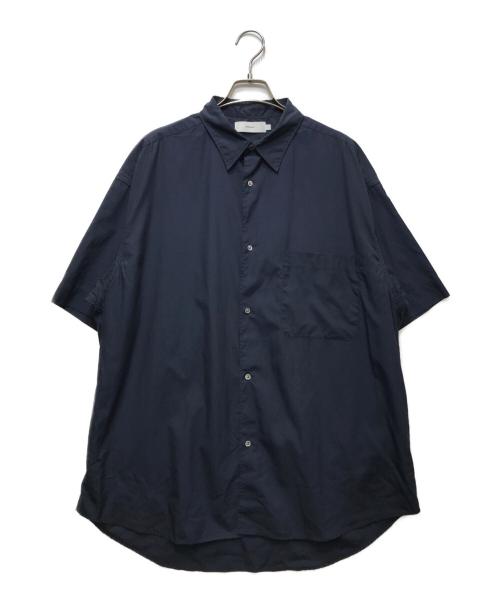 Graphpaper（グラフペーパー）Graphpaper (グラフペーパー) BROAD OVERSIZED S/S SHIRT ネイビー サイズ:FREEの古着・服飾アイテム