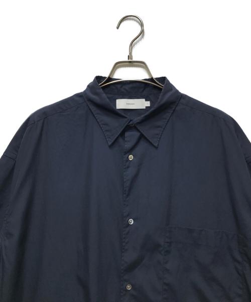 Graphpaper（グラフペーパー）Graphpaper (グラフペーパー) BROAD OVERSIZED S/S SHIRT ネイビー サイズ:FREEの古着・服飾アイテム