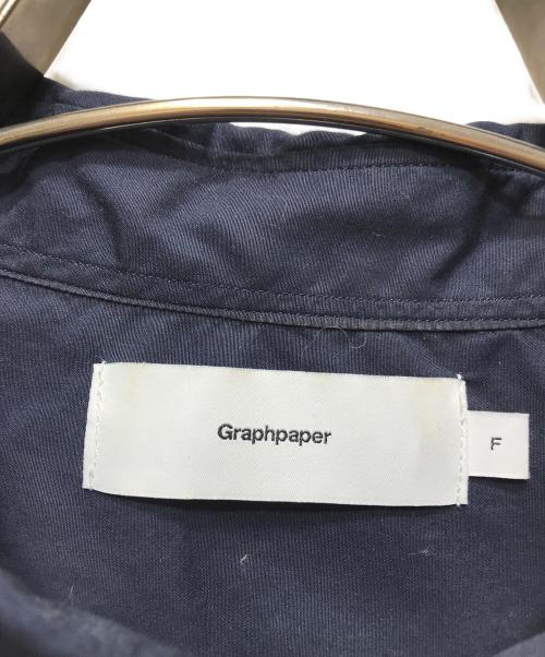 Graphpaper（グラフペーパー）Graphpaper (グラフペーパー) BROAD OVERSIZED S/S SHIRT ネイビー サイズ:FREEの古着・服飾アイテム