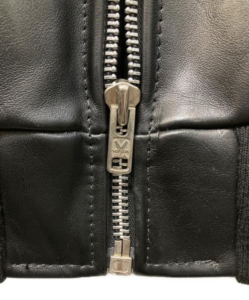 VANSON（バンソン）VANSON (バンソン) TJV スター スウェードコンビレザージャケット ブラック サイズ:38の古着・服飾アイテム