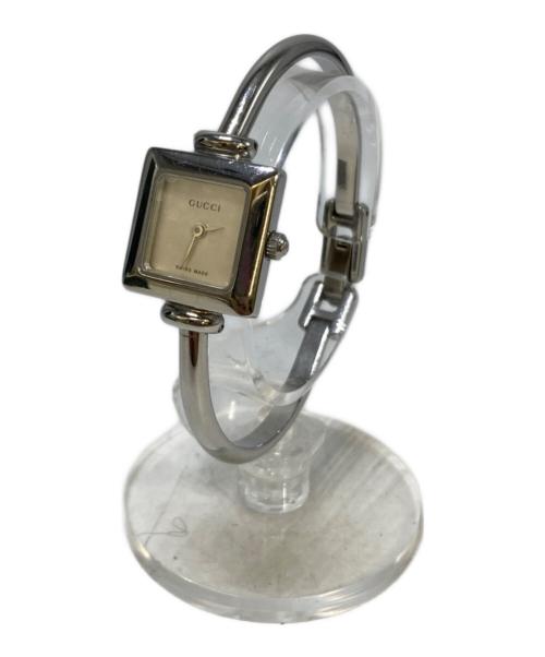 GUCCI（グッチ）GUCCI (グッチ) ステンレススチール クオーツ シルバー×ホワイトの古着・服飾アイテム
