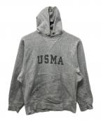 Championチャンピオン）の古着「80’S USMA 前V リバースウィーブパーカー」｜グレー