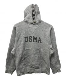 Champion（チャンピオン）の古着「80’S USMA 前V リバースウィーブパーカー」｜グレー