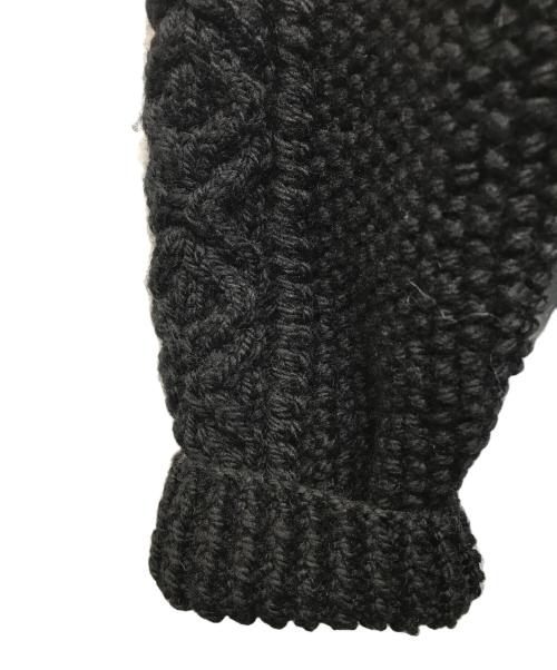 INVERALLAN（インバーアラン）INVERALLAN (インバーアラン) 3Aケーブルカーディガン ブラック サイズ:不明の古着・服飾アイテム