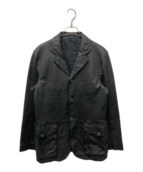 PAUL SMITH（ポールスミス）PAUL SMITH (ポールスミス) ラムレザー3Bジャケット ブラック サイズ:Mの古着・服飾アイテム