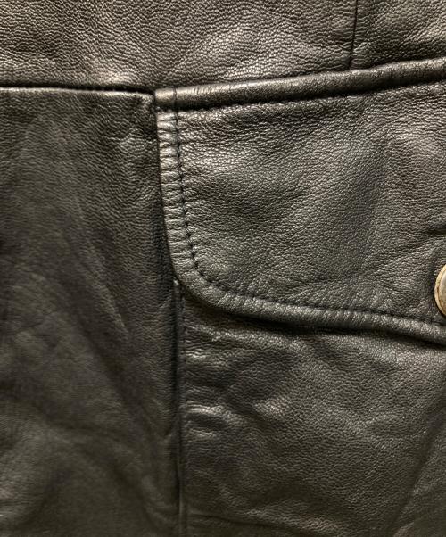 PAUL SMITH（ポールスミス）PAUL SMITH (ポールスミス) ラムレザー3Bジャケット ブラック サイズ:Mの古着・服飾アイテム