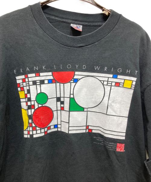 90'S FRANK LLOYD WRIGHT（フランク・ロイド・ライト）90'S FRANK LLOYD WRIGHT (フランク・ロイド・ライト) 90’S アートプリントTシャツ ブラック サイズ:XLの古着・服飾アイテム