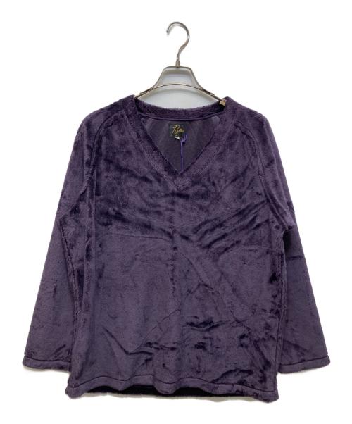 Needles（ニードルズ）Needles (ニードルズ) フリースVネックプルオーバー パープル サイズ:Mの古着・服飾アイテム