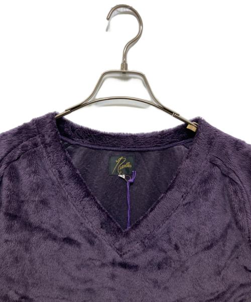Needles（ニードルズ）Needles (ニードルズ) フリースVネックプルオーバー パープル サイズ:Mの古着・服飾アイテム
