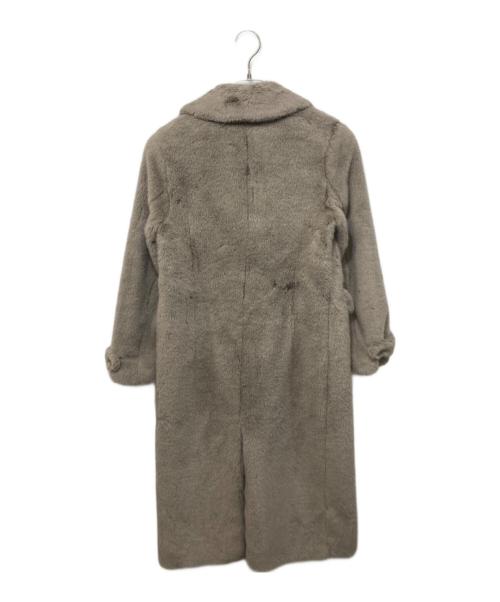 HERNO（ヘルノ）HERNO (ヘルノ) フェイクミンクファーコート グレー サイズ:36の古着・服飾アイテム
