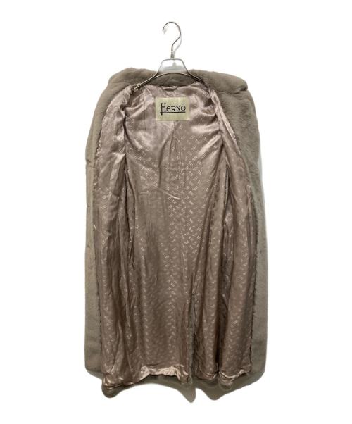 HERNO（ヘルノ）HERNO (ヘルノ) フェイクミンクファーコート グレー サイズ:36の古着・服飾アイテム