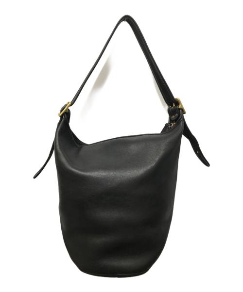 COACH（コーチ）COACH (コーチ) OLD バケツ型 レザーショルダーバッグ ブラックの古着・服飾アイテム