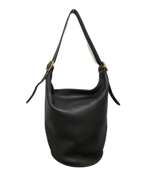 COACH（コーチ）COACH (コーチ) OLD バケツ型 レザーショルダーバッグ ブラックの古着・服飾アイテム