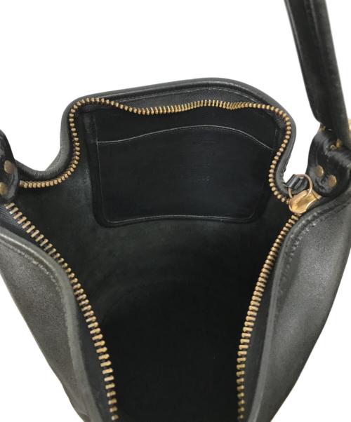 COACH（コーチ）COACH (コーチ) OLD バケツ型 レザーショルダーバッグ ブラックの古着・服飾アイテム