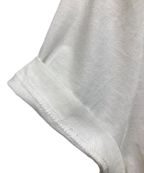 MIU MIU（ミュウミュウ）MIU MIU (ミュウミュウ) コットンジャージーTシャツ ホワイト サイズ:XSの古着・服飾アイテム