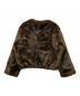 Sea Room Lynn (シールームリン) collab Eco Fur ノーカラーコート ブラウン サイズ:Free：25000円