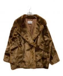 machatt（マチャット）の古着「エコミンクコート」｜ブラウン