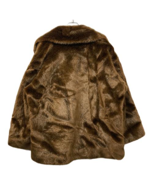 machatt（マチャット）machatt (マチャット) エコミンクコート ブラウン サイズ:Freeの古着・服飾アイテム