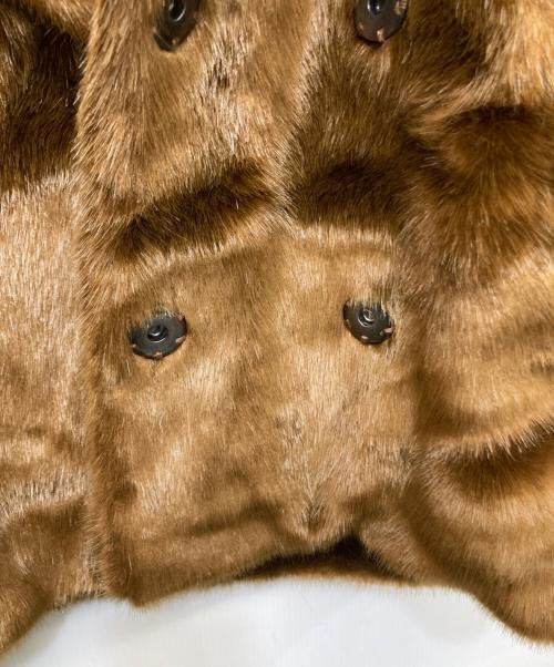 machatt（マチャット）machatt (マチャット) エコミンクコート ブラウン サイズ:Freeの古着・服飾アイテム