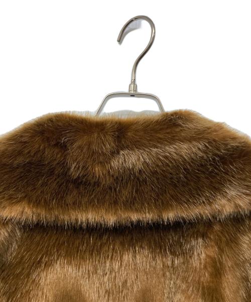 machatt（マチャット）machatt (マチャット) エコミンクコート ブラウン サイズ:Freeの古着・服飾アイテム