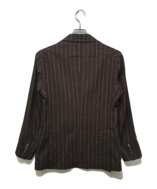 TAGLIATORE（タリアトーレ）TAGLIATORE (タリアトーレ) A-DAKAR ストライプセットアップ ブラウン サイズ:42の古着・服飾アイテム