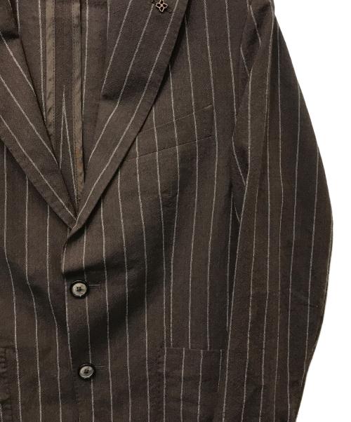 TAGLIATORE（タリアトーレ）TAGLIATORE (タリアトーレ) A-DAKAR ストライプセットアップ ブラウン サイズ:42の古着・服飾アイテム
