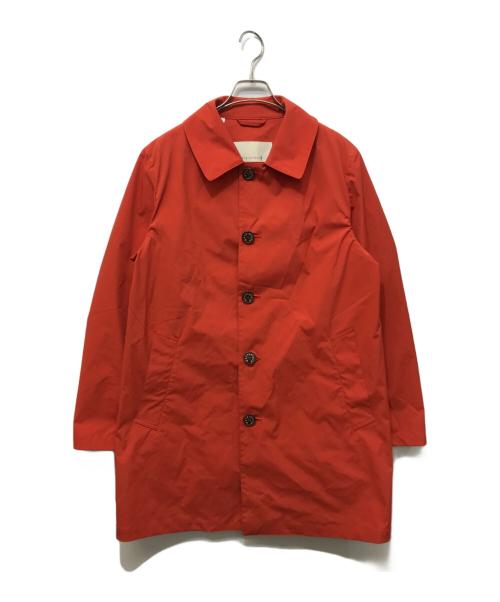 MACKINTOSH（マッキントッシュ）MACKINTOSH (マッキントッシュ) BEAMS (ビームス) DUNKELD SHORT ステンカラーコート レッド サイズ:36の古着・服飾アイテム