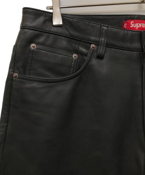 SUPREME（シュプリーム）Supreme (シュプリーム) 25SS Baggy Leather Short ブラック サイズ:32の古着・服飾アイテム