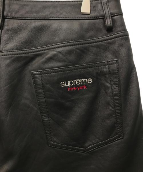 SUPREME（シュプリーム）Supreme (シュプリーム) 25SS Baggy Leather Short ブラック サイズ:32の古着・服飾アイテム