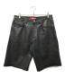 Supreme（シュプリーム）の古着「25SS Baggy Leather Short」｜ブラック