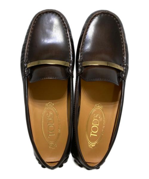 TOD'S（トッズ）TOD'S (トッズ) ゴンミーニモカシンシューズ ブラック サイズ:37の古着・服飾アイテム