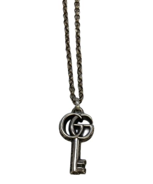 GUCCI（グッチ）GUCCI (グッチ) ダブルG キーモチーフネックレス シルバーの古着・服飾アイテム