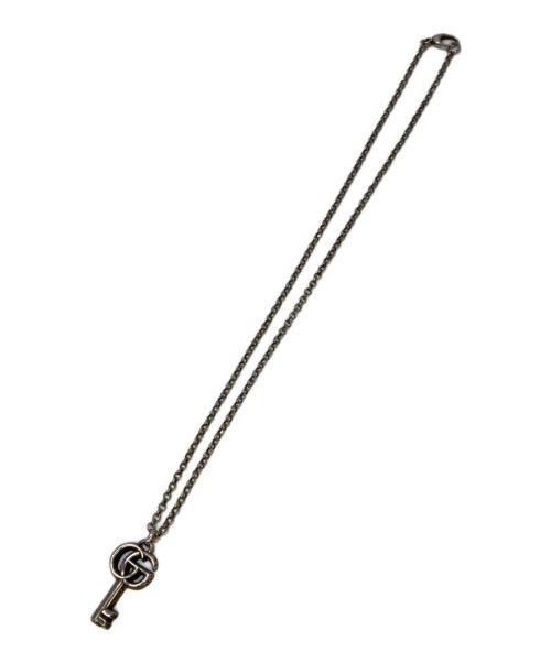 GUCCI（グッチ）GUCCI (グッチ) ダブルG キーモチーフネックレス シルバーの古着・服飾アイテム