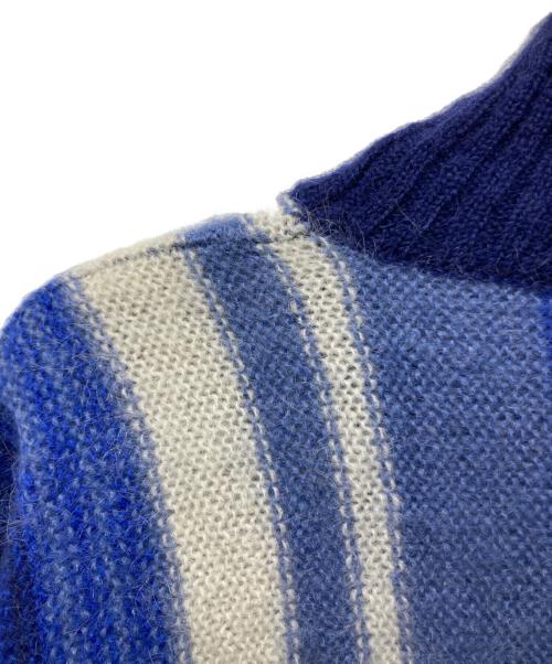 ISSEY MIYAKE（イッセイミヤケ）ISSEY MIYAKE (イッセイミヤケ) タートルネックニット ブルー サイズ:不明の古着・服飾アイテム