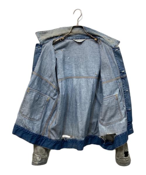 ANCELLM（アンセルム）ANCELLM (アンセルム) CRASH DENIM JACKET type-2 インディゴ サイズ:2の古着・服飾アイテム