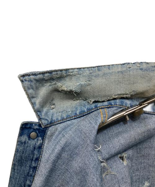 ANCELLM（アンセルム）ANCELLM (アンセルム) CRASH DENIM JACKET type-2 インディゴ サイズ:2の古着・服飾アイテム