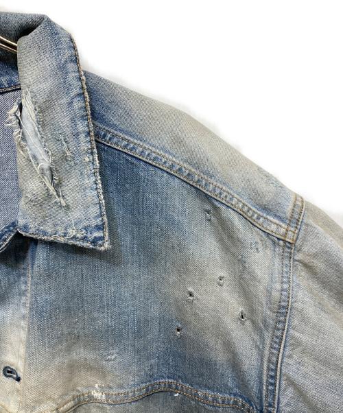 ANCELLM（アンセルム）ANCELLM (アンセルム) CRASH DENIM JACKET type-2 インディゴ サイズ:2の古着・服飾アイテム
