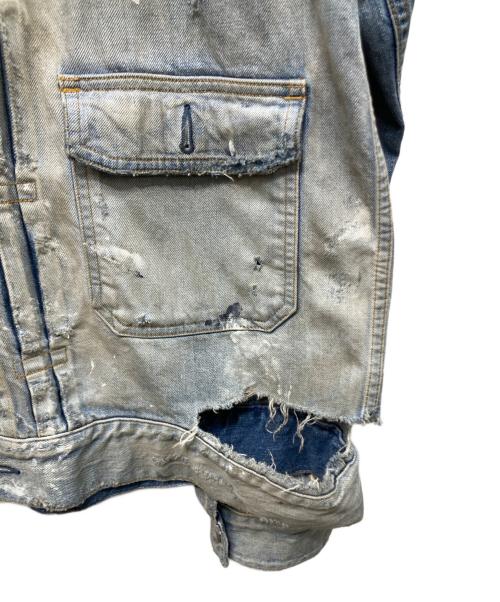 ANCELLM（アンセルム）ANCELLM (アンセルム) CRASH DENIM JACKET type-2 インディゴ サイズ:2の古着・服飾アイテム